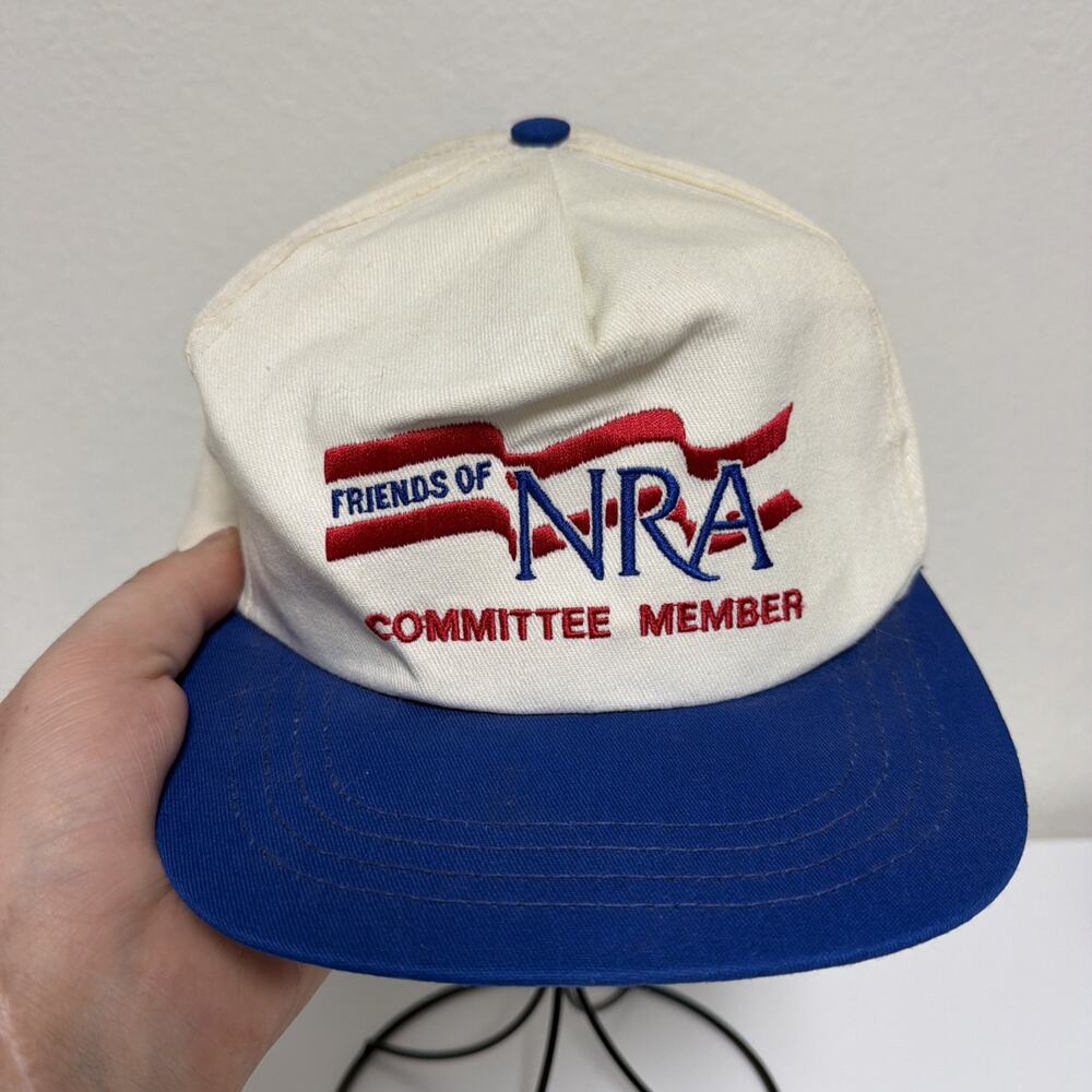 Vintage Snapback Friends of NRA Committee Member Hat Baseball Cap Made in USA
